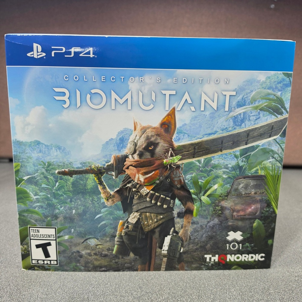 THQ Nordic Biomutant Collector's Edition PS4 Figurine Set Excellent- No Game.